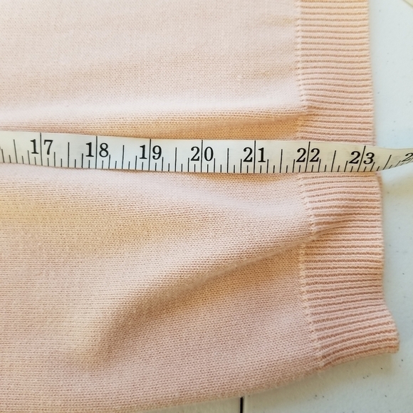 Alfred Dunner Petite‎ Large Peach Embroidered Floral Sweater V-neck Cottagecore - Picture 10 of 12